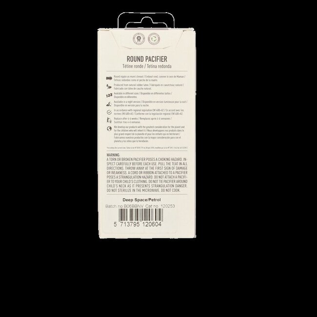 Sucette taille 2 deep space/petrol lot de 2 pièces