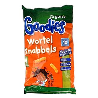 Organix Goodies Mais knabbels met wortel 10+M bio 60 Gram