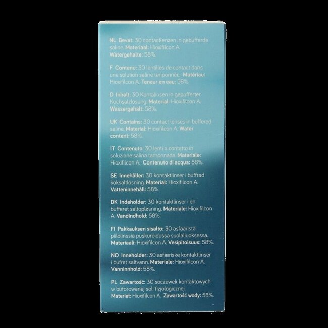 Lentilles journalières -0.75 30 pièces