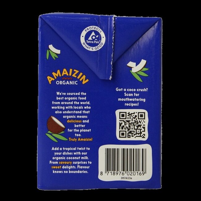 Lait de coco bio 500 ml