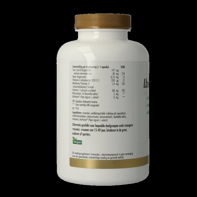 Bisglycinate de fer plus 180 gélules végétales