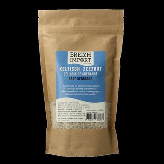 Breizh Import Gros sel de mer celtique séché (sachet recharge) 400 g