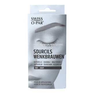Swiss O-Par Kit de coloration professionnelle pour sourcils noir 1 Set
