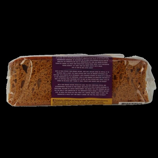 Ontbijtkoek honing - rogge bio 400 Gram