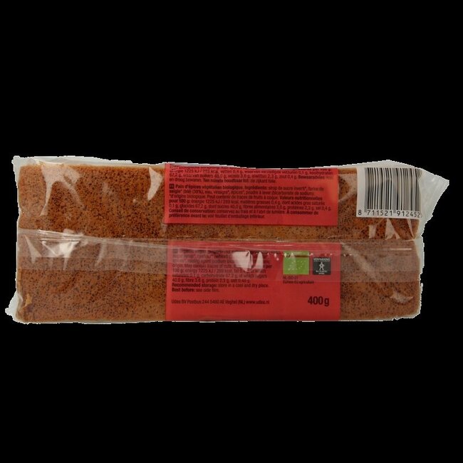 Pain d'épices nature bio 400 grammes