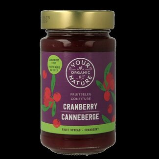 Your Organic Nature Fruit beleg cranberry bio 250 Gram