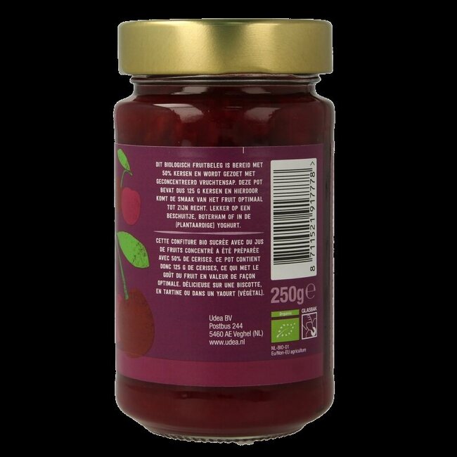 Préparation de fruits cerise bio 250 g