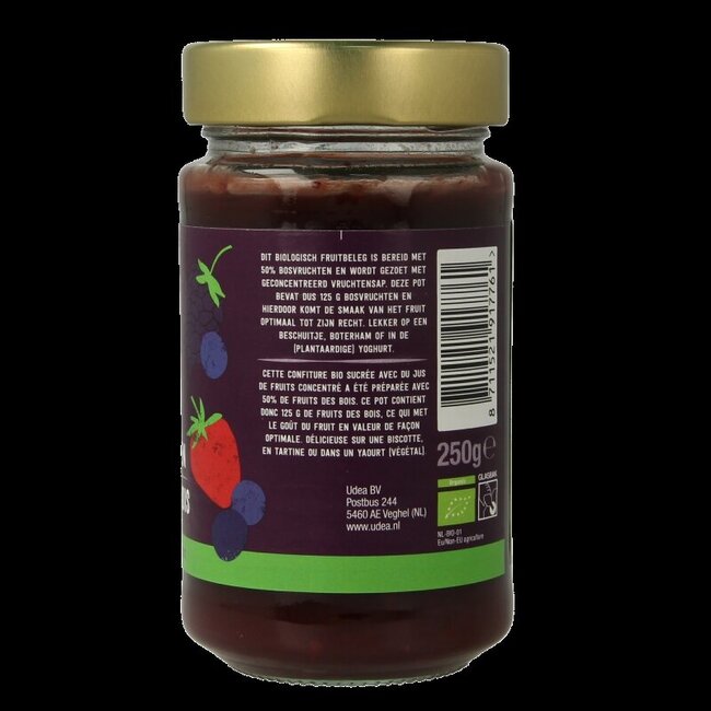 Fruit beleg bosvruchten bio 250 Gram