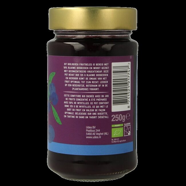 Préparation de fruits aux myrtilles bio 250 g