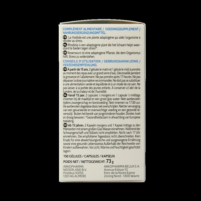 Rhodiola bio 150 Gélules