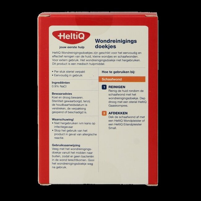 Lingettes nettoyantes pour plaies Heltiq 10 pièces