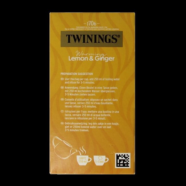 Citron Gingembre 20 Sachets