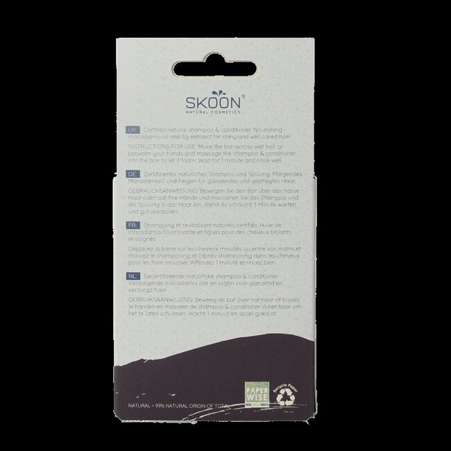 Solid shampoo & conditioner 2 in 1 90 Gram