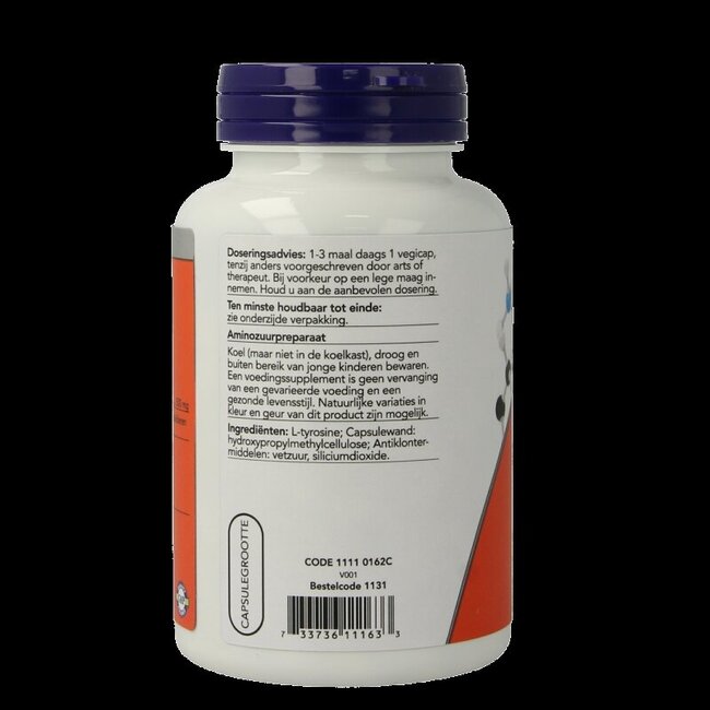 L-Tyrosine 500mg 120 Vegetarische capsules