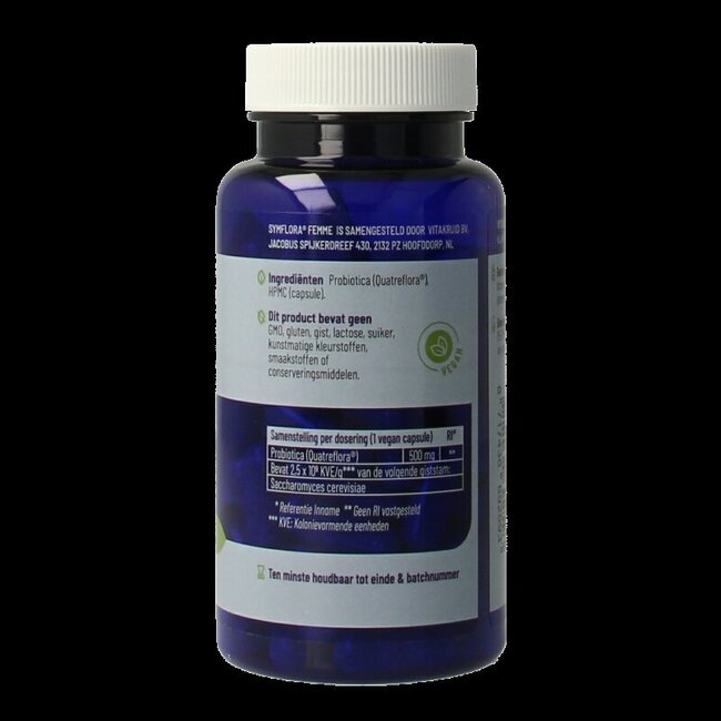 Symflora Femme Probiotiques pour femmes 90 gélules végétales