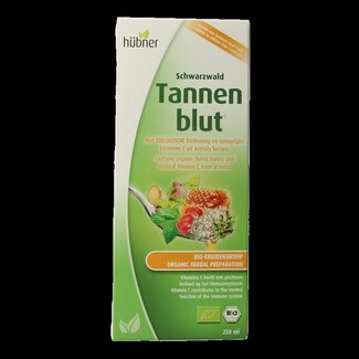 Hubner Sirop aux herbes bio Tannenblut 250 millilitres