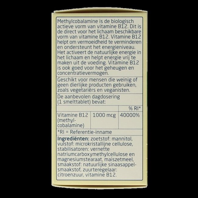 Vitamine B12 1000mcg 120 Tabletten