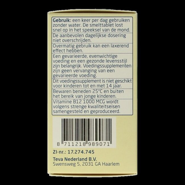 Vitamine B12 1000mcg 120 Tabletten