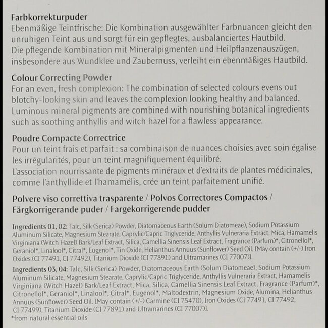 Poudre correctrice de couleur 00 translucide 8 g