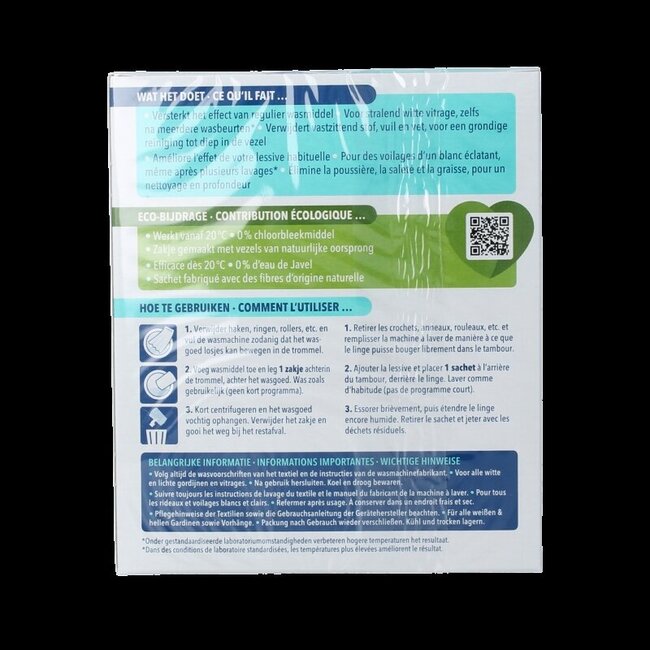 Blanchisseur de rideaux 40 g 3 sachets