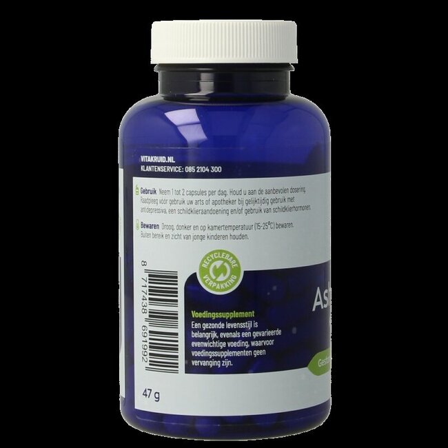 Ashwagandha 5% withanolides KSM-66 & Bioperine 90 capsules végétariennes
