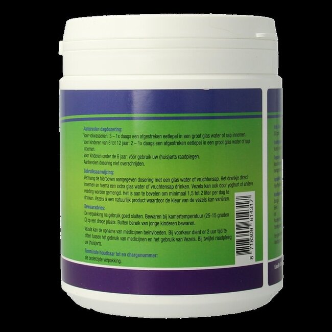 Vezels naturel psylliumvezels en inulinevezels 300 Gram