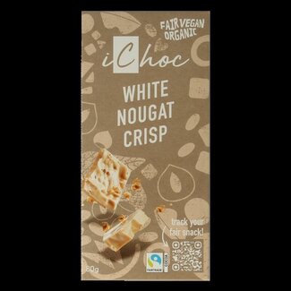 Ichoc White nougat crisp vegan bio 80 Gram