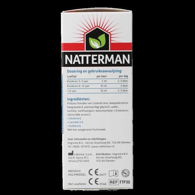 Sirop contre tous types de toux sans sucre 120 ml