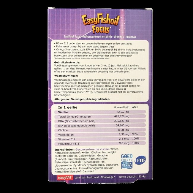 Easyfishoil focus 30 Gummies