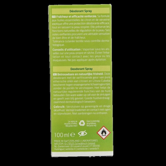Déodorant au citrus en spray 100 ml
