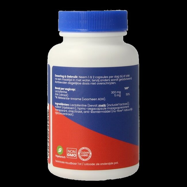 Lactoferrine 300mg 60 Vegetarische capsules