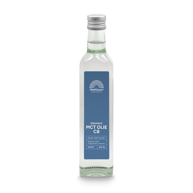 MCT olie C8 - coconut pure - 99% caprylic acid bio 500 Milliliter