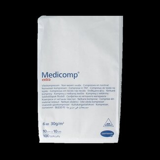 Medicomp Medicomp Extra 10 x 10 cm, 6 plis, non stériles, 100 pièces