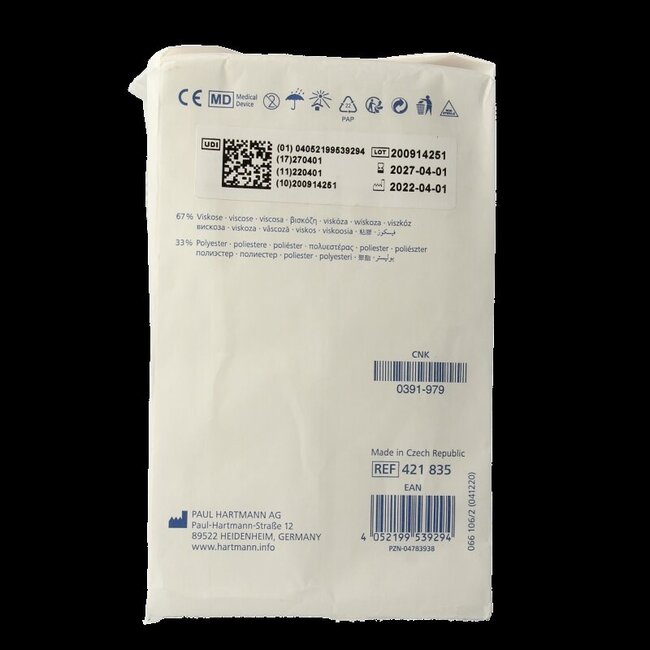 Medicomp Extra 10 x 10 cm, 6 plis, non stériles, 100 pièces