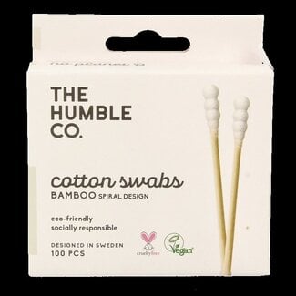 The Humble Co Wattenstaafjes spiraal - wit 100 Stuks