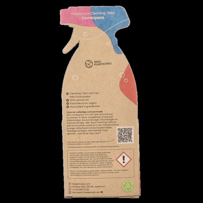 Pack de pastilles de nettoyage multi-usages, cuisine et sanitaires, 4 pièces