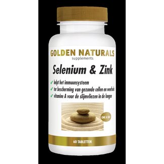 Golden Naturals Sélénium & zinc 60 comprimés