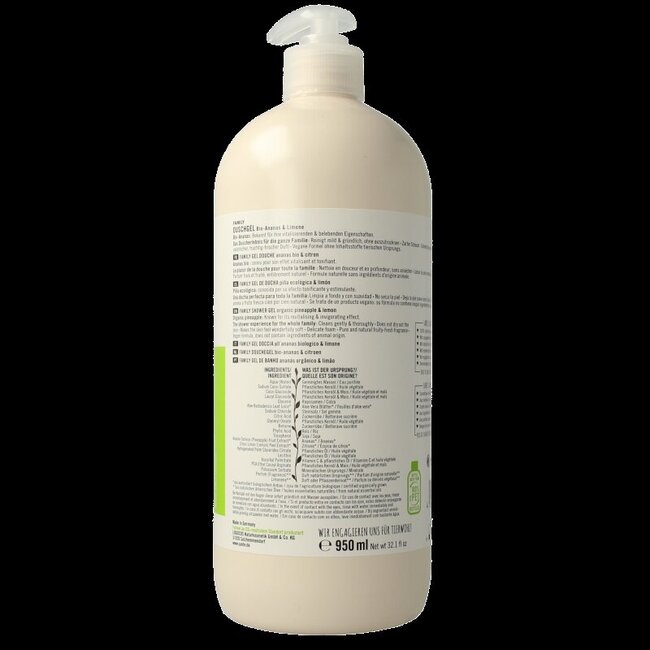 Family showergel pineapple & lime 950 Milliliter