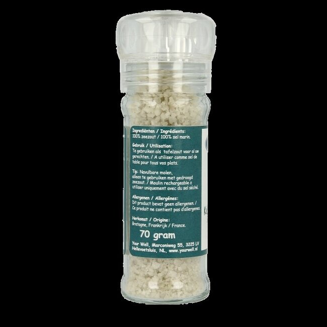 Keltisch zeezout grof droog strooimolen 70 Gram