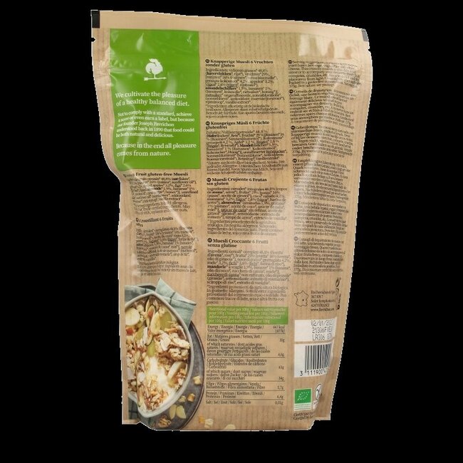 6 Vruchten muesli bio 375 Gram