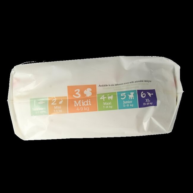 Couches pour bébés Pure & nature midi 33 pièces