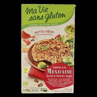 Ma Vie Sans Mexicaanse quinoaburgers 2 x 100g glutenvrij bio 2 Stuks