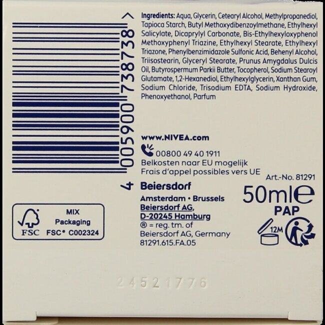 Nivea Essentials crème de jour apaisante peaux sèches et sensibles 50 ml