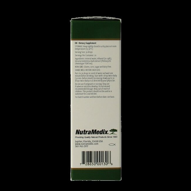 Griffe de chat Samento sans TOA 30 Millilitres