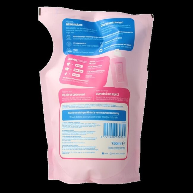 Recharge d'assouplissant pivoine et bois de cèdre 750 ml