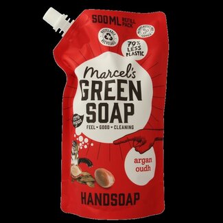 Marcel's Green Soap Savon mains argan & oudh recharge 500 ml