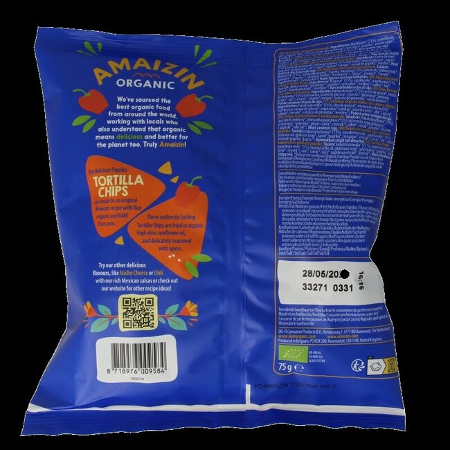Tortilla chips paprika bio 75 Gram