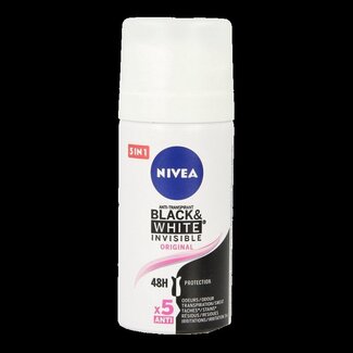 Nivea Deodorant spray black & white invisible  mini 35 Milliliter