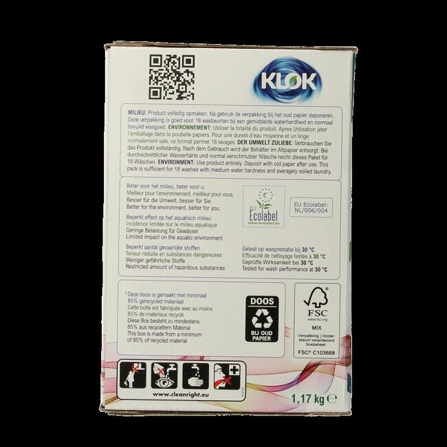 Lessive en poudre couleur 1170 g