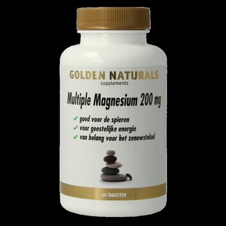 Golden Naturals Multiple magnesium 200mg 60 Tabletten